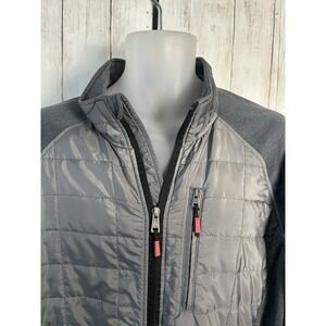 Men's Orvis Mixed Media Full Zipper Quilted Jacket Size L